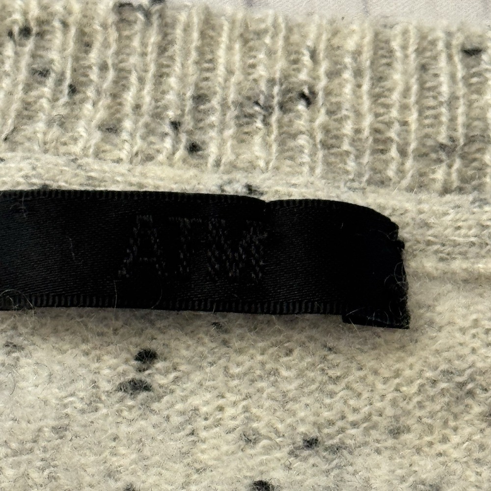 ATM Anthony Thomas Melillo Womens Cashmere Beige‎ Speck Lightweight Sweater XS - Picture 3 of 8
